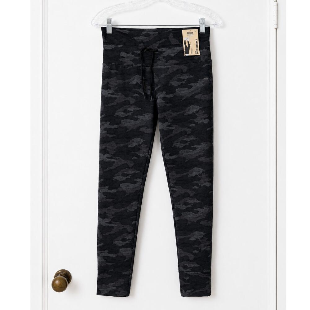 No Boundaries High Rise NWT Camo Leggings S/M Gray Black Camouflage Activewear